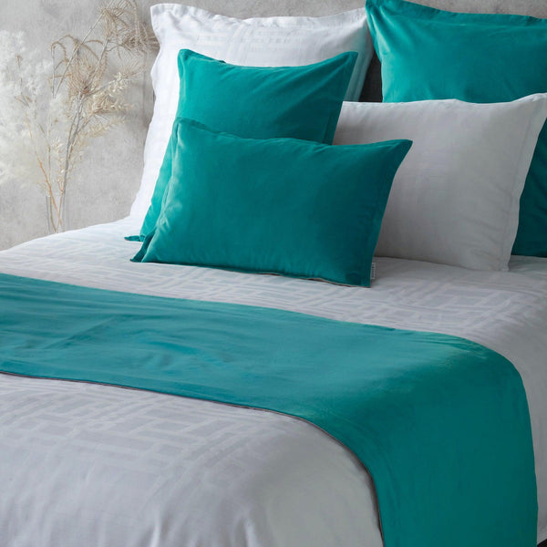 Lush Velvet Bed Runner - Teal
